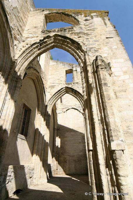 Archi del monastero di Cluny College, Benedettino, Temple Saint Martial, Avignone, Provenza, Francia