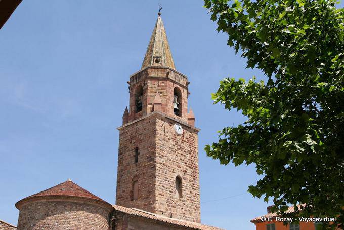 Fréjus, il campanile della Cattedrale di Saint-Léonce, Provenza, Francia