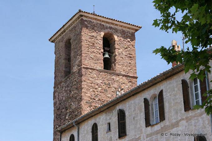 Fréjus, campanile del-François de San Chapel Paule, Provenza, Francia