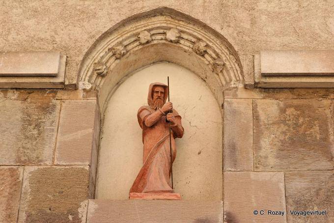 Fréjus, Statua su S. Francesco di Paola Cappella, Provenza, Francia