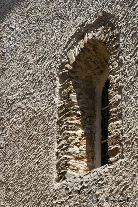 La Garde-Freinet, vecchio muro di pietra a secco, Provenza, Francia
