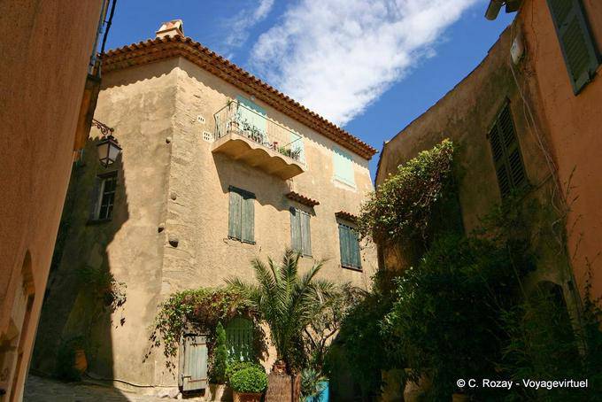 Ramatuelle, casa unica balcone, Provenza, Francia