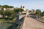 Vista dalla città papale di Avignone ponte, Francia.