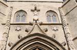 Decorazione gotica sulla facciata, di San Agricola di Avignone Collegiata, Francia.