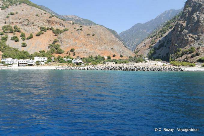 Agia Roumeli-bocca spiaggia - Creta, Grecia