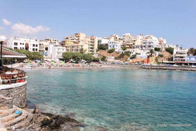 Agios Nikolaos, la spiaggia (in spiaggia) - Creta, Grecia