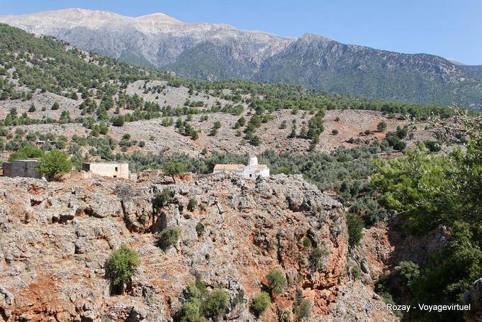 Vista dal ponte americana Aradena - Creta, Grecia