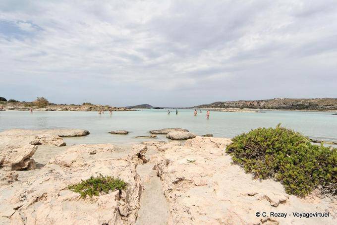 La penisola sotto le nuvole, Elafonissi - Creta, Grecia