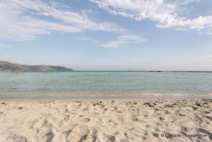 Beach a sud-est, Elafonissi - Creta, Grecia
