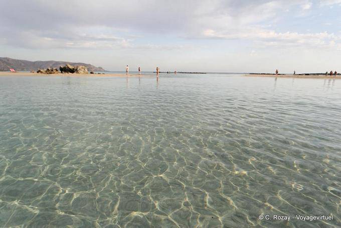 Increspature di luce nel mare, Elafonisi - Creta, Grecia