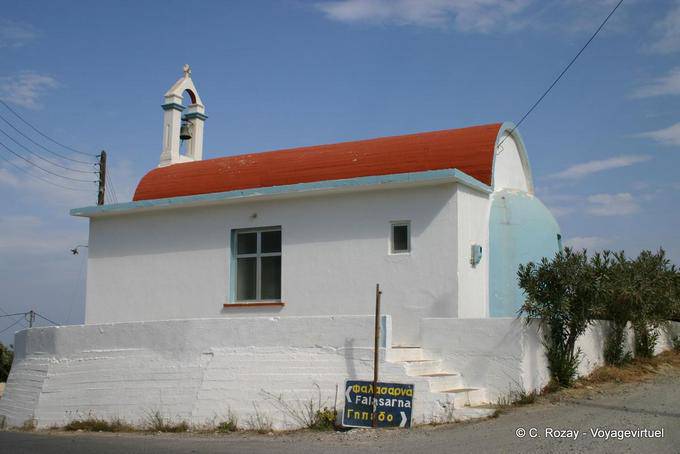 Cappella intorno Falasarna - Creta, Grecia