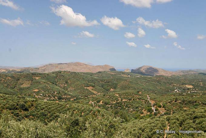 Hilly e coltivata a Georgioupoli - Creta, Grecia