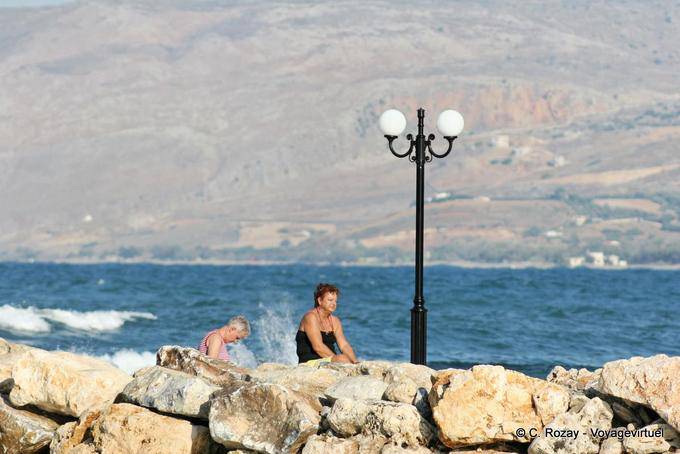 Windy riposo sul molo, Georgioupoli - Creta, Grecia
