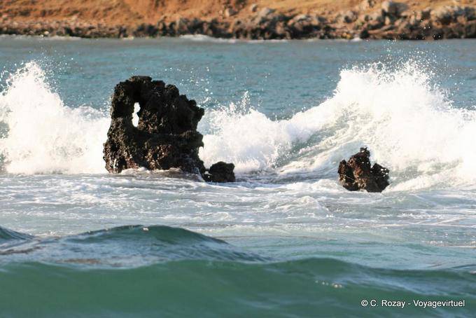 Effetto Onda sulla roccia vulcanica, Georgioupoli - Creta, Grecia