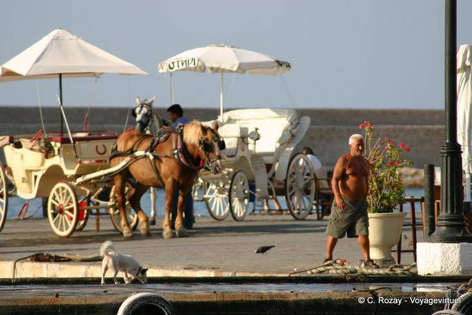 Carrozze a Chania - Creta, Grecia