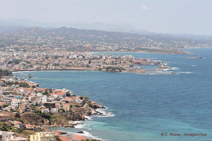 Chania panorama dal sito della tomba di Eleftherios Venizelos - Creta, Grecia