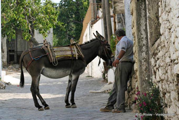 L'uomo e il suo asino Farsaro - Creta, Grecia