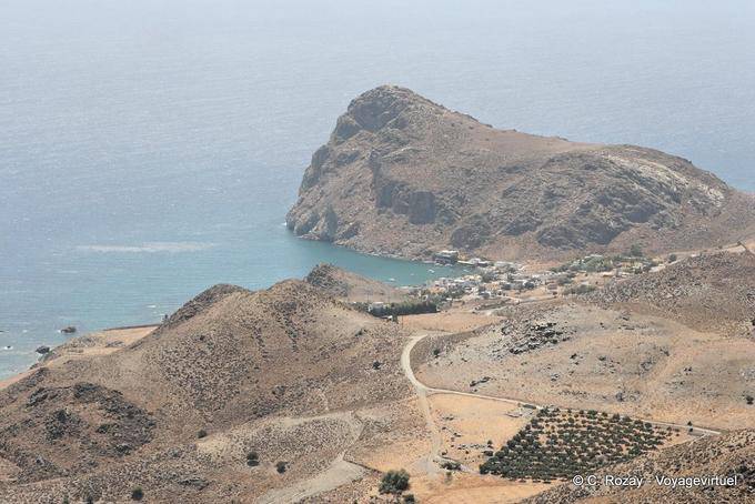 Lentas panorama dalla montagna - Creta, Grecia