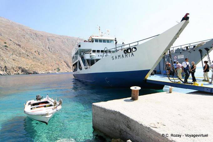 Samaria ferry port Loutro - Creta, Grecia