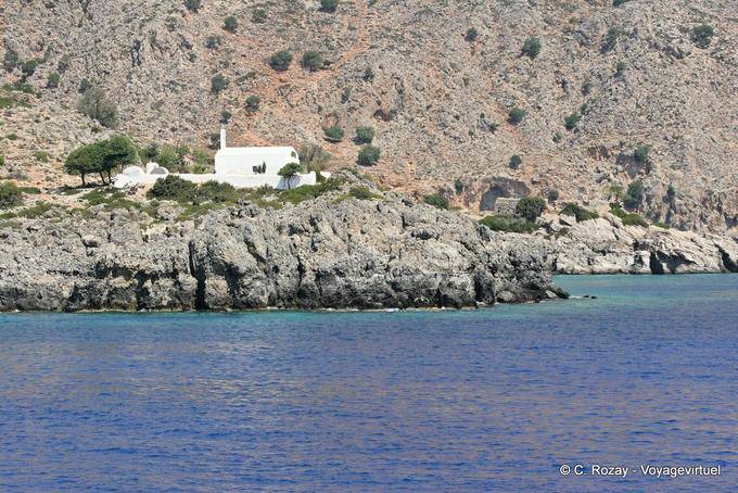 Cappella sulla penisola di Loutro - Creta, Grecia