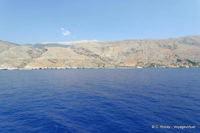 Vista dal Livaniana mare di Loutro - Creta, Grecia