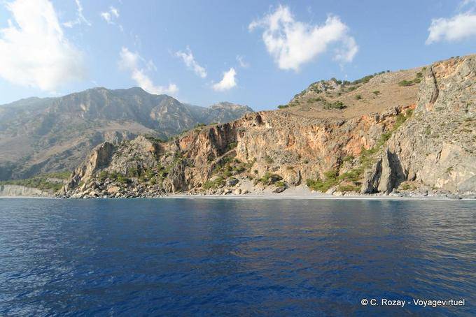 Spiaggia ovest di Agia Roumeli - Creta, Grecia