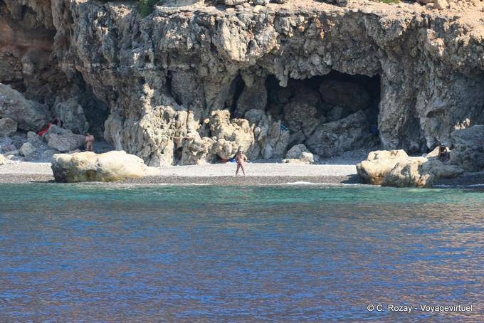 Spiaggia naturista ... intorno Agia Roumeli - Creta, Grecia