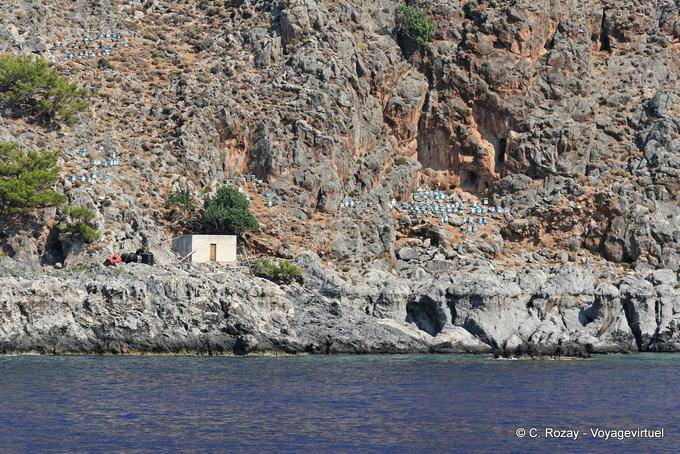 Orticaria numero sulla costa tra Sougia e Paleochora - Creta, Grecia
