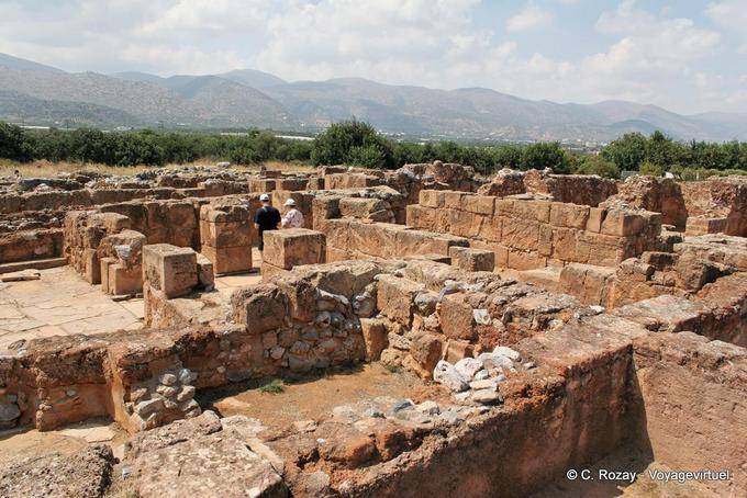 Ala ovest del palazzo minoico di Malia - Creta, Grecia