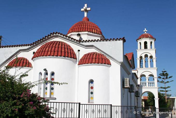 Grande Chiesa ortodossa moderna nel Messara - Creta, Grecia