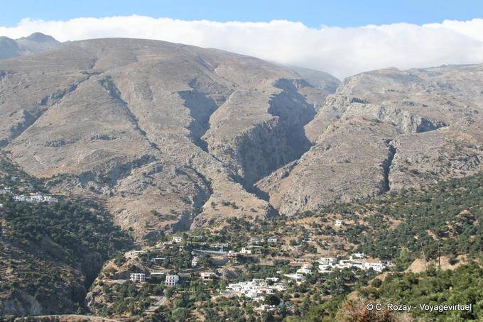 Paesaggio verso Khaki Rodakino tra Sellia e Skaloti - Creta, Grecia