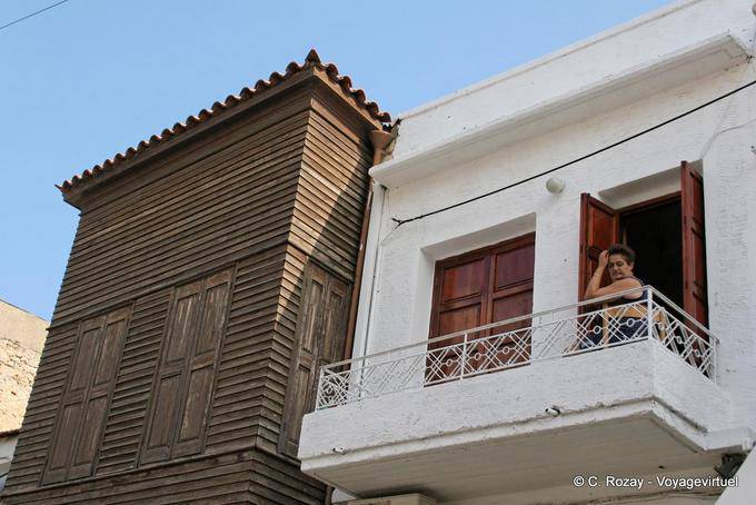 Rethymnon, balcone turco, balcone greco - Creta, Grecia