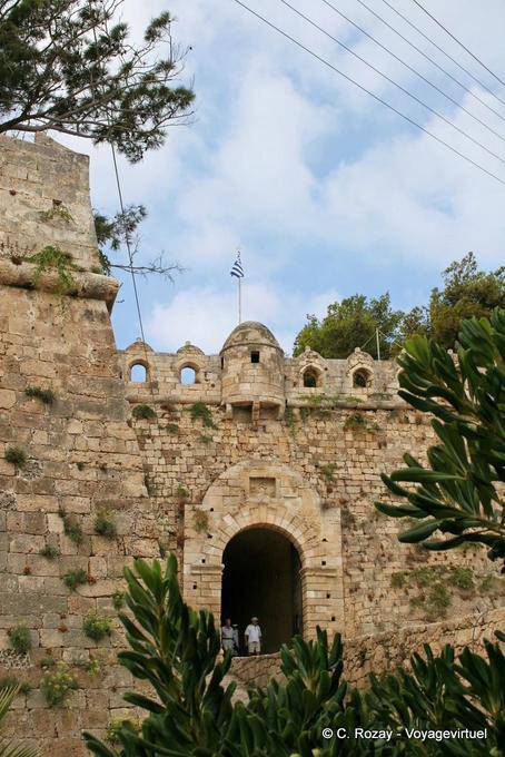 Rethymnon, la Porta della datazione veneziano Fortezza dal XVI - Creta, Grecia