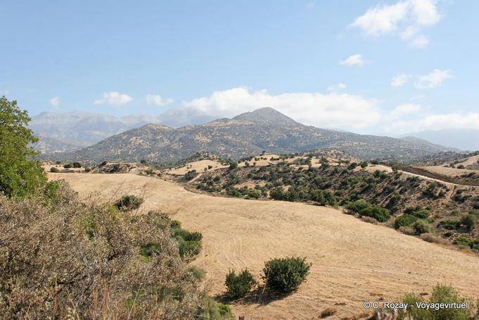 Paesaggio sulla strada tra e Vori Zaros - Creta, Grecia