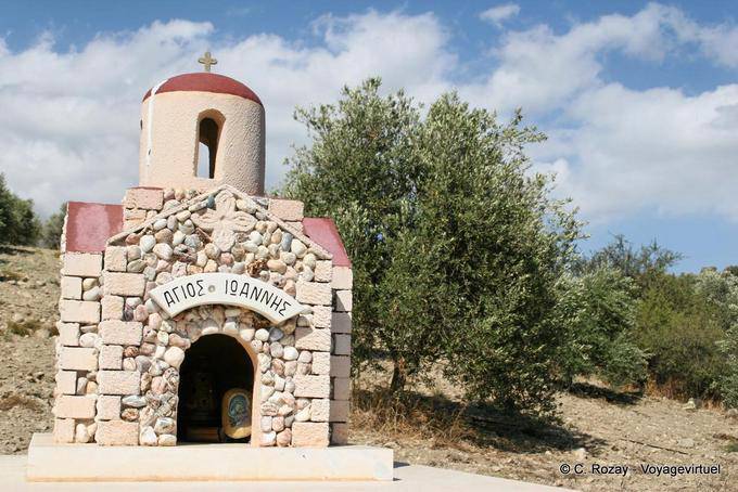Votiva Agios Ioannis sulla strada tra Grigoria e Zaros - Creta, Grecia