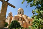 Agia Triada Akrotiri triconques cupole della Chiesa del Monastero, Creta.