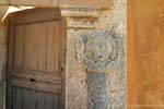 Hagia Triada dettaglio intagliato colonna, Creta.