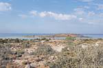 Elafonissi, che domina la penisola dalla costa, Creta.