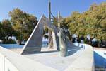 Il monumento a mano, Theotokopoulou Street, Chania, Creta.