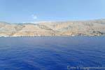 Vista dal Livaniana mare di Loutro, Creta.