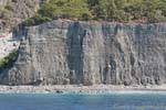 Erosione della scogliera sedimentaria tra SOUGHIA Paleochora, Creta.