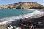 Panoramica Matala della spiaggia e della baia, Creta.