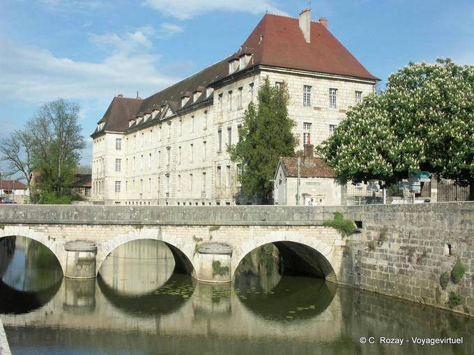 Ponte visto dalla strada Bauzonnet Dole - Francia