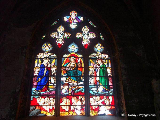 Vetrata della Cappella delle Anime del Purgatorio, collegio Nostra Signora di Dole - Francia