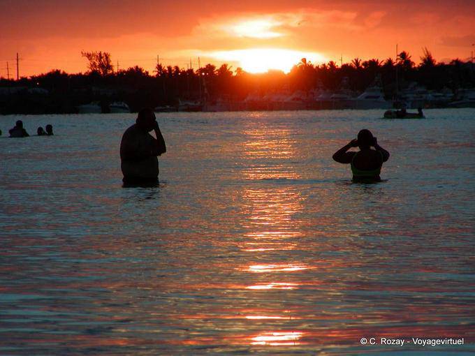 Bagno di sera al tramonto, Boca Chica, Rep. Dominicana
