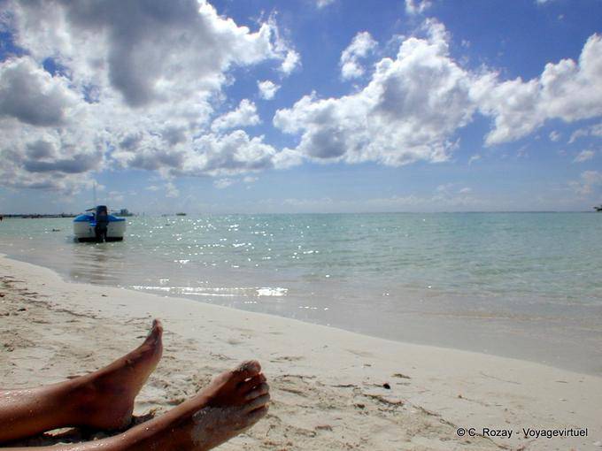 Il piede! Boca Chica, Rep. Dominicana