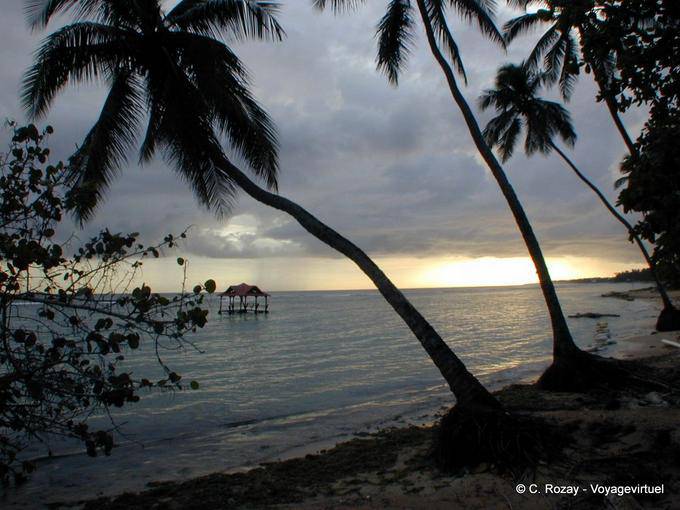 Sera nero su Playa Real, Juan Dolio, Rep. Dominicana