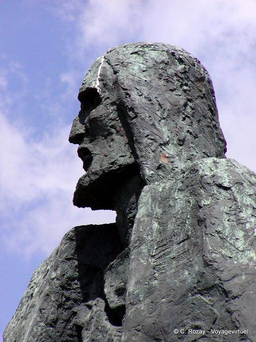 Capo della statua di Gonzalo Fernandez, Santo Domingo, Rep. Dominicana