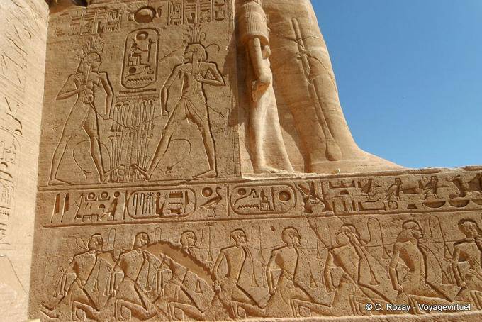 Fresco ostacolato asiatica, Abu Simbel - Egitto