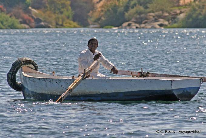 Canottaggio sul Nilo, Aswan - Egitto